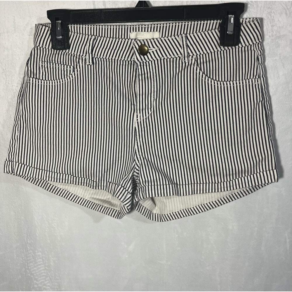 H&M Stripe White/Navy Shirts Denim Size‎ 6